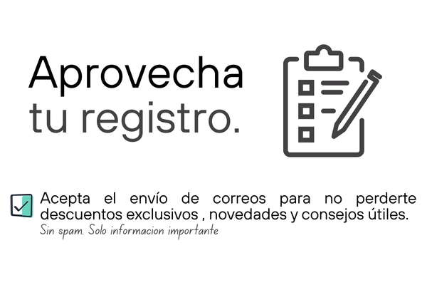 Aprovecha tu registro